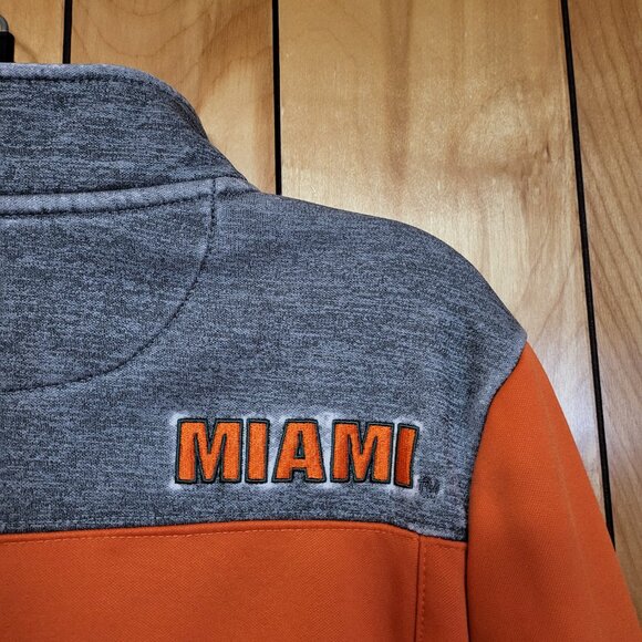 Miami Hurricanes Jacket Windbreaker SMALL Inner Liner Zip Up Logo Colosseum D1 - Picture 7 of 7